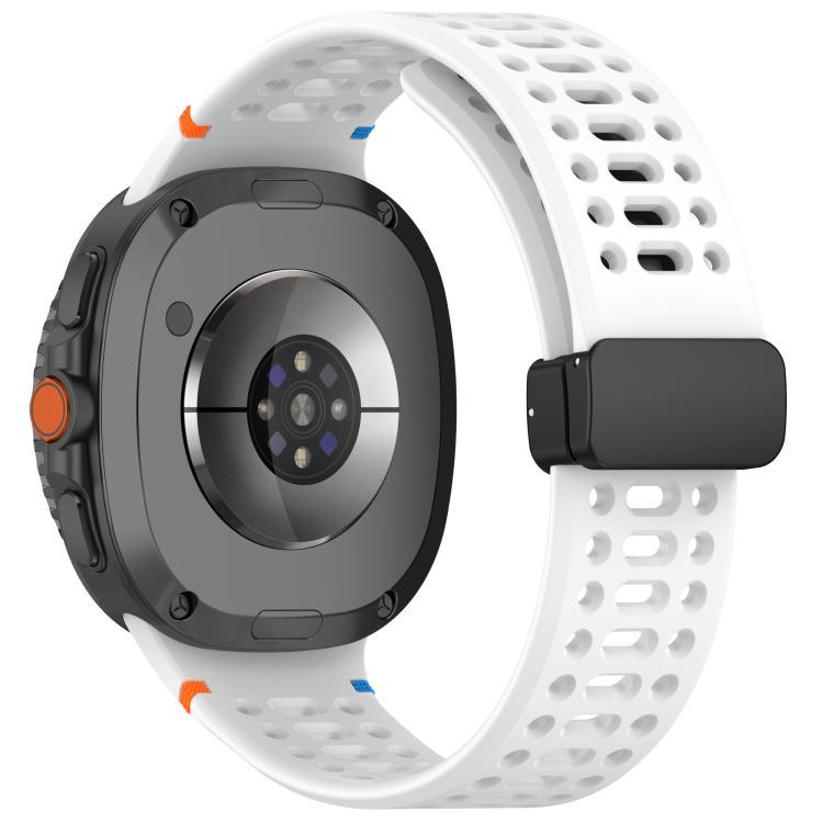 xDfind Magnetic Black Buckle Silicone Bandera para Samsung Galaxy Watch8 / Watch8 Classic