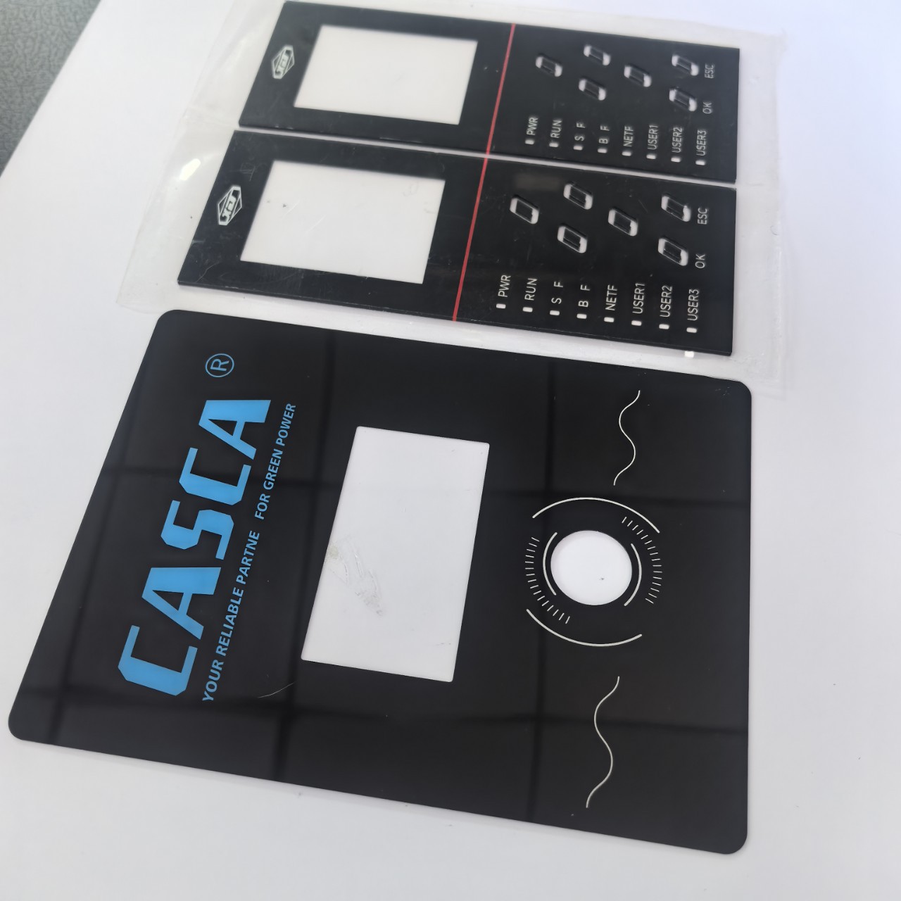 厂家生产PC茶色视窗显示镜片亚克力触控开关面板PMMA数显控制镜片