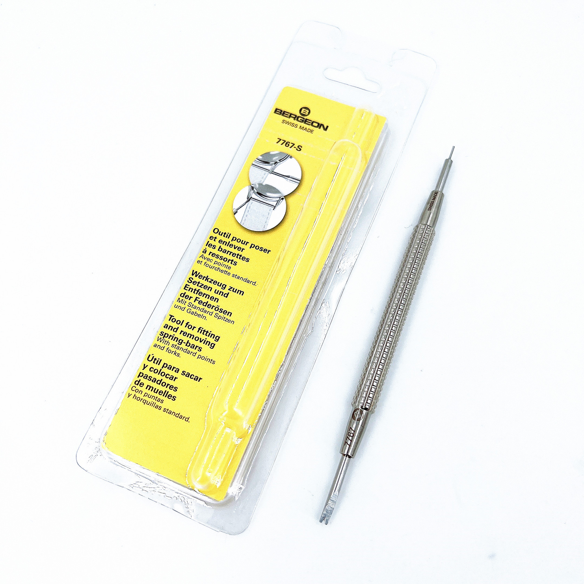 修表工具瑞士BERGEON博格原装7767-S双头生耳批大叉口 拆表带工具