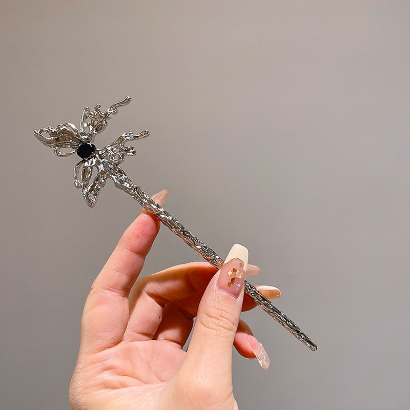 Horquilla de estilo antiguo nuevo estilo chino de alta gama Hanfu tocado estilo nacional borla horquilla paso a paso borla parte posterior de la cabeza horquilla hembra