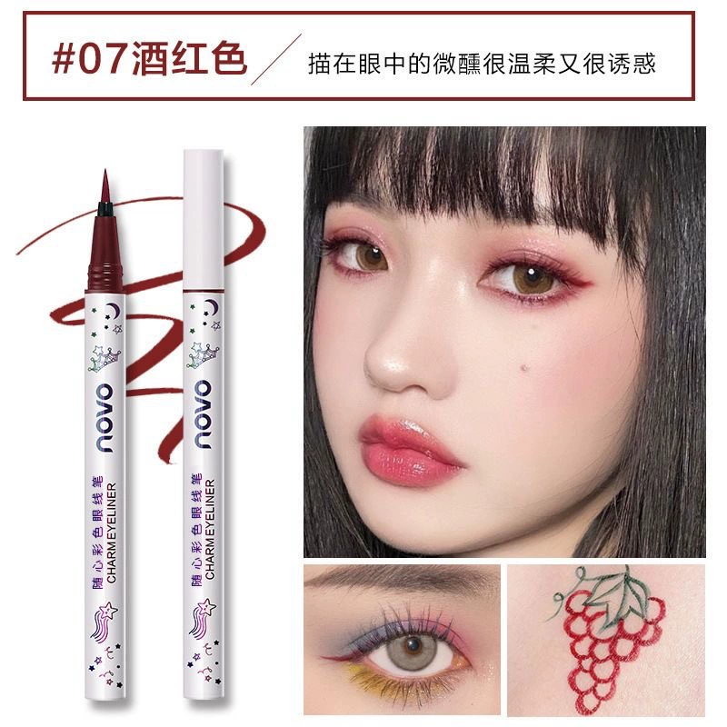 Makeup primer & eye pencil set — soft waterproof lip/eye pencil, long-lasting, no smudge