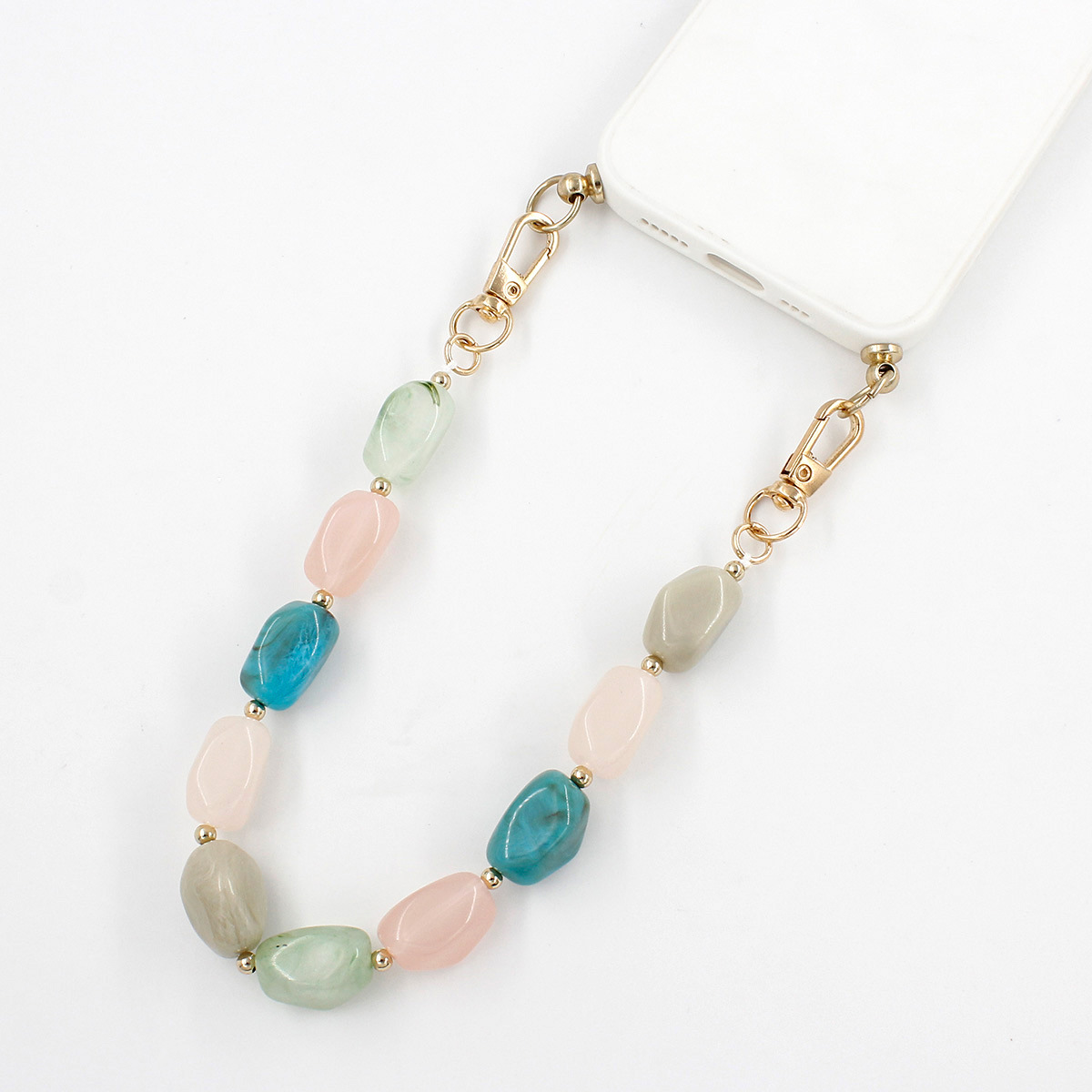 30g Weight Bag Chain Bag Accessories Type 1 Piece Quantity Casual, Holiday, Daily Occasion Acrylic Material Color Block Pattern Elegant, Retro Style 1 Piece Acrylic Color Block Bag Chain 8