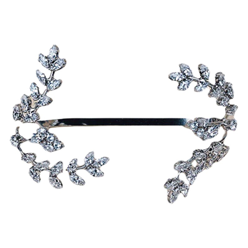 Nueva pulsera de circón de Europa y América caliente hoja abierta pulsera de temperamento nupcial accesorios pulsera