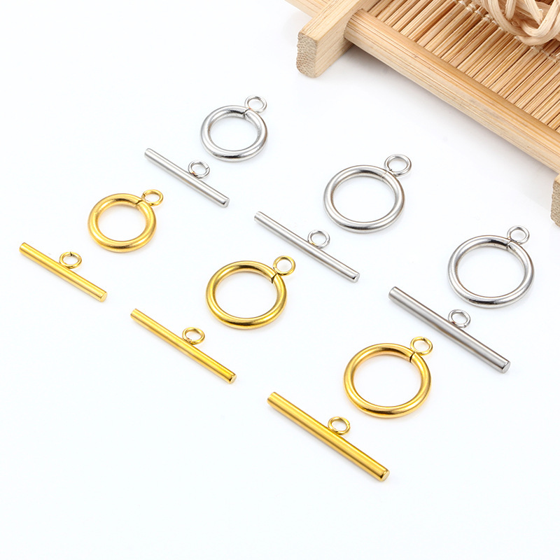 18K Real Gold Electroplated Gold Stainless Steel Ot Ring Ot Rod Ot Buckle DIY Bracelet Buckle Necklace Buckle Jewelry Connection Buckle