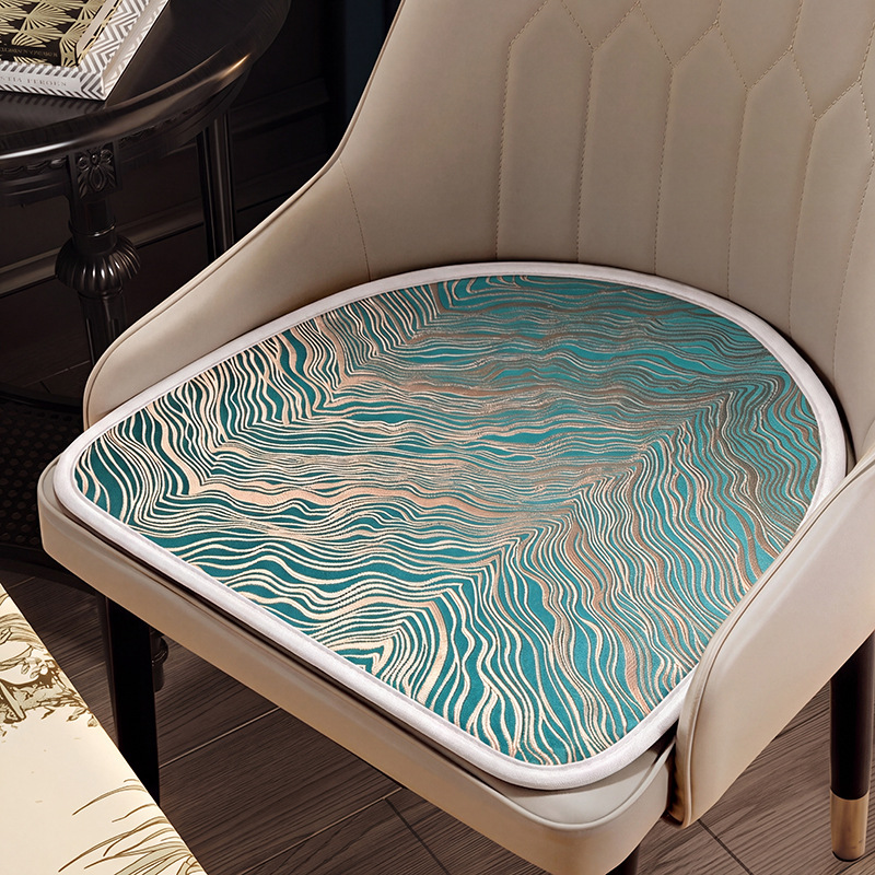 Silla de comedor de hielo de verano cuatro estaciones cojín de oficina universal en forma de herradura cojín de asiento de asiento de caballo respirado antideslizante