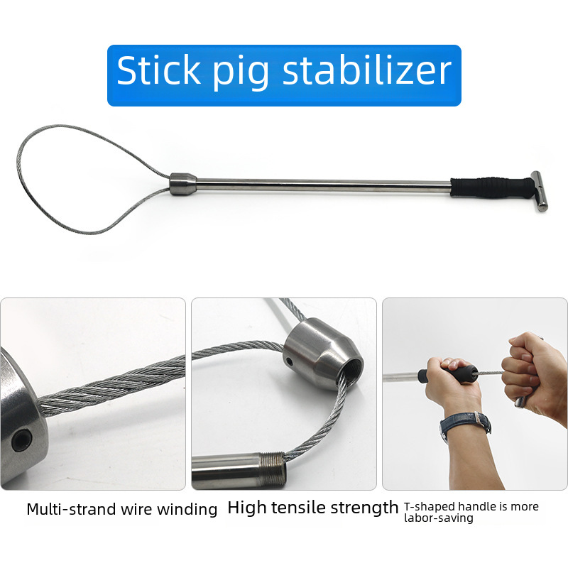 Stainless steel pig restraint device, steel wire pig harness, metal pig rope, plastic pig harness, pig farming equipment