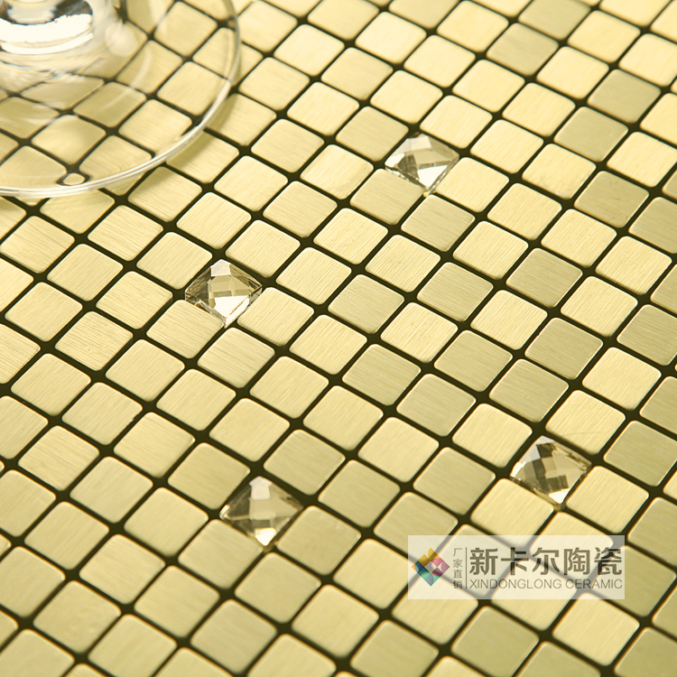 15금 브러시드 + 골드 다이아몬드 - 접착식 뒷면 제공