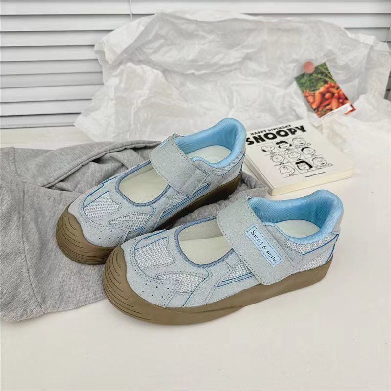 Zapatos de nicho mágicos originales para mujeres zapatos de verano 2024 nuevos zapatos casuales de malla transpirable de altura baja zapatos