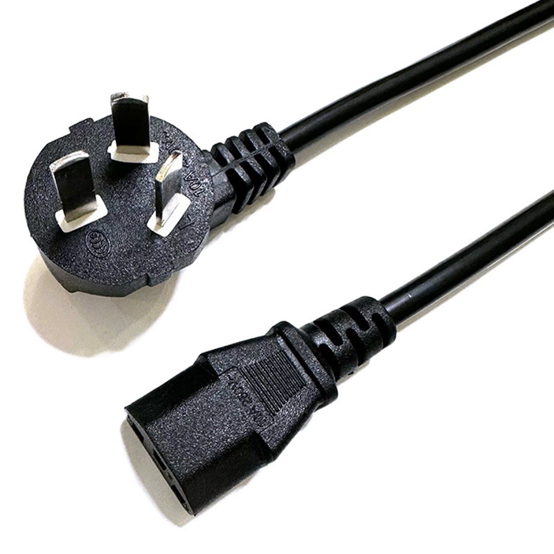 Прямой заводской национальный стандарт локтевой хвост шнур питания Национальный стандарт Трехштекерный Настольный шнур питания хост-монитора