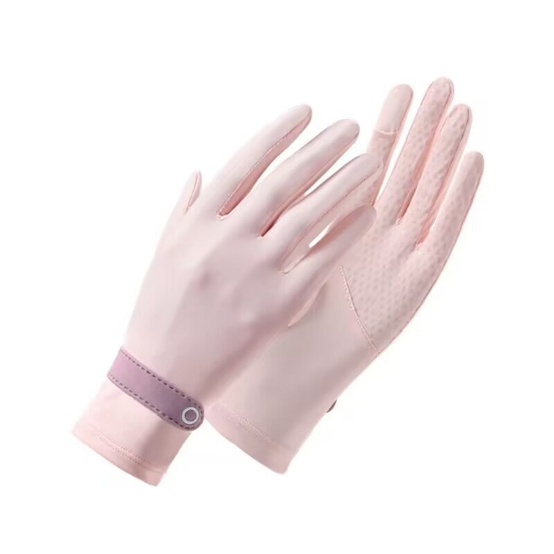 Guantes de protección solar verano de las mujeres delgada transpirable protección UV conducción ciclismo antideslizante Flip hielo guantes de encaje sensación fresca