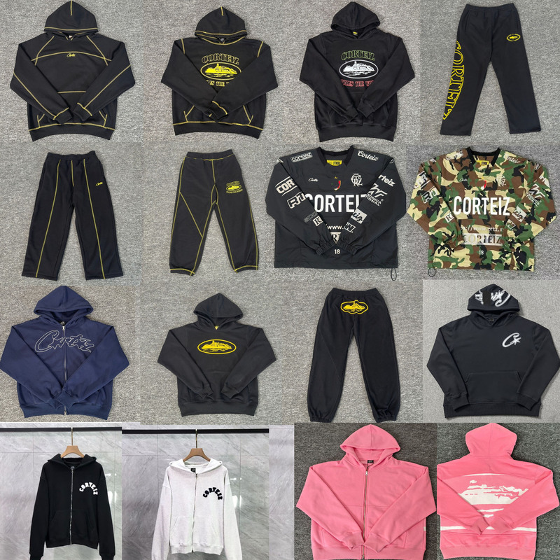 Cross-Border 25Ss Alcatraz Letter Print Men's and Women's American High Street Trendy Hoodie Sweatshirt Hoodie Sweatpants Suit