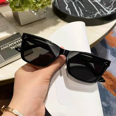 新款韓版slobe太陽鏡小紅書同款小框貓眼造型 時尚墨鏡女防紫外線