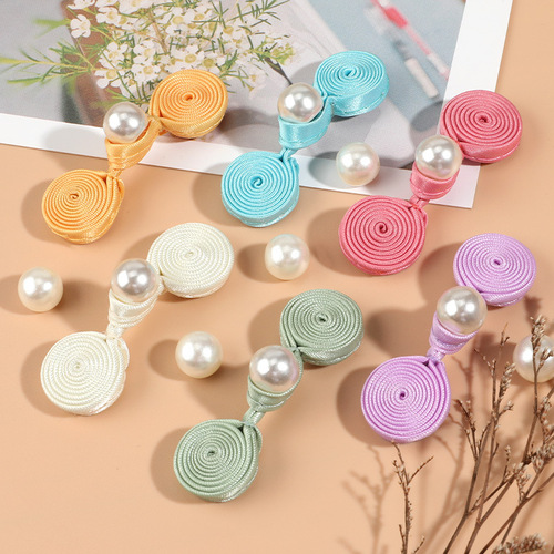 Cheongsam buttons, pearl coils, incense coils, buckles, national style costumes, Tang suit, Han suit, Chinese dress, handmade retro decorative accessories