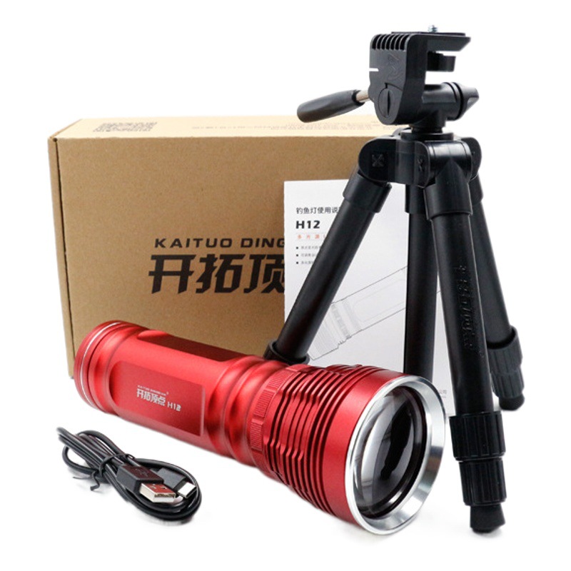Development vertex H12 night fishing lamp fishing lamp fishing wild fishing pond Lake reservoir adjustable light spot three light sources