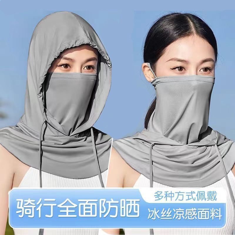 Máscara solar máscara de cuello máscara de protector UV para montar al aire libre sombrero de hielo sombrero de protección solar