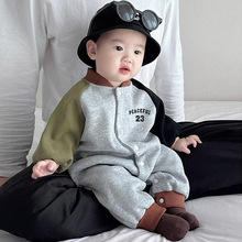 加绒婴儿连体衣秋冬3个月9宝宝超萌百天外出衣服保暖外套可爱爬服