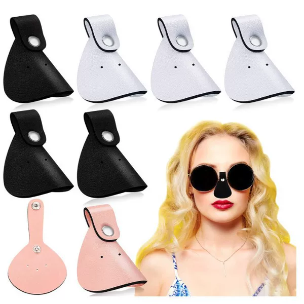 Nose Sun Protection Cover, Sunshade Cover, Outdoor Stress-Relief Nose Pad, Nose Protection Cover, Leather Nose Cover