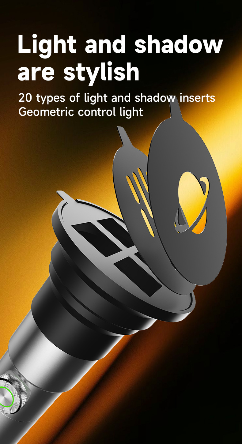 Photography Flashlight, Imaging Light Insert, Magnetic Attachment, Modeling Flashlight, Light Effect Beam Tube, Portable High-Power Flashlight