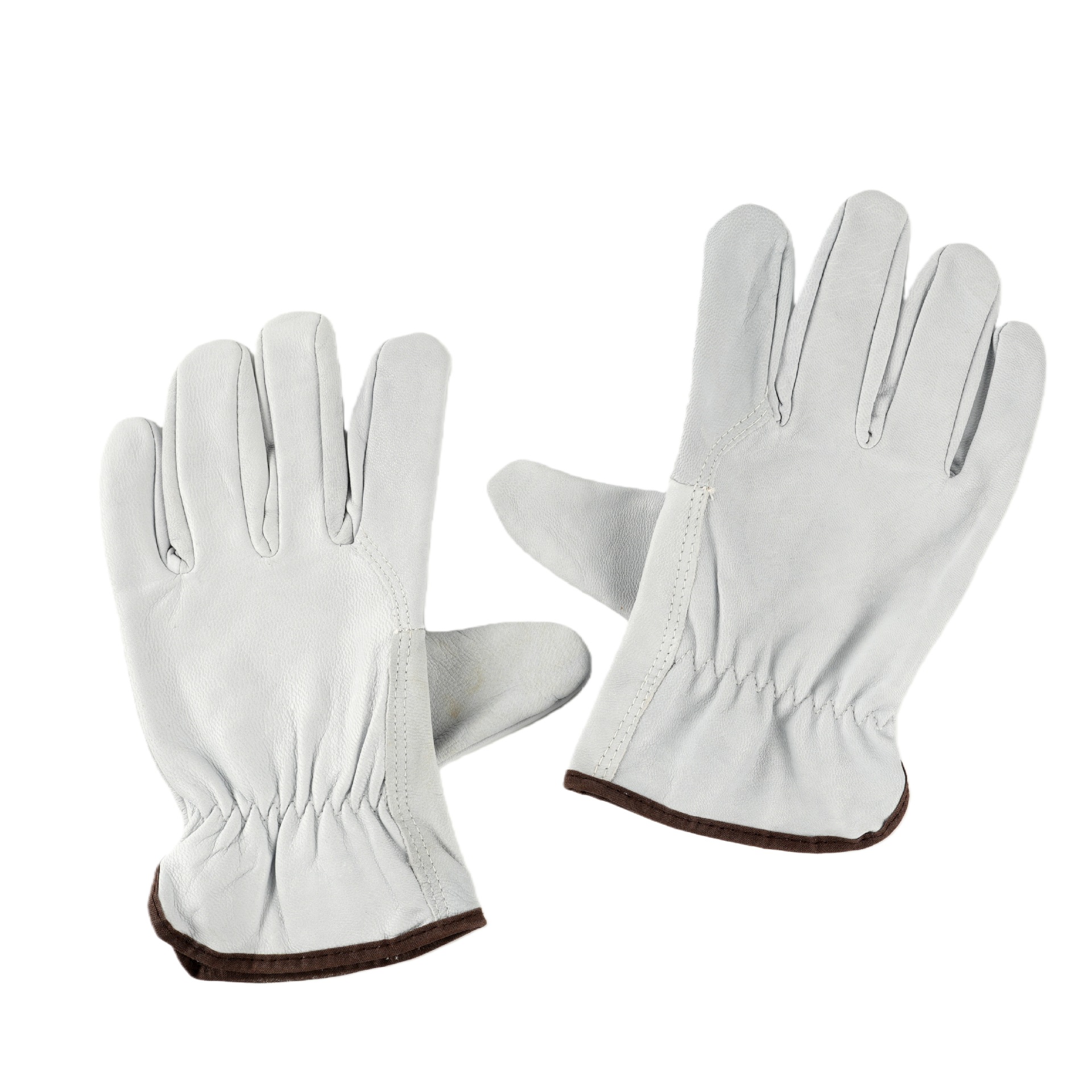 Guantes de soldadura, guantes de conductor de primera capa de piel de oveja, guantes de protección laboral para soldador de arco de argón, suaves, cómodos, resistentes al desgaste, aislantes del calor y antiescaldantes.