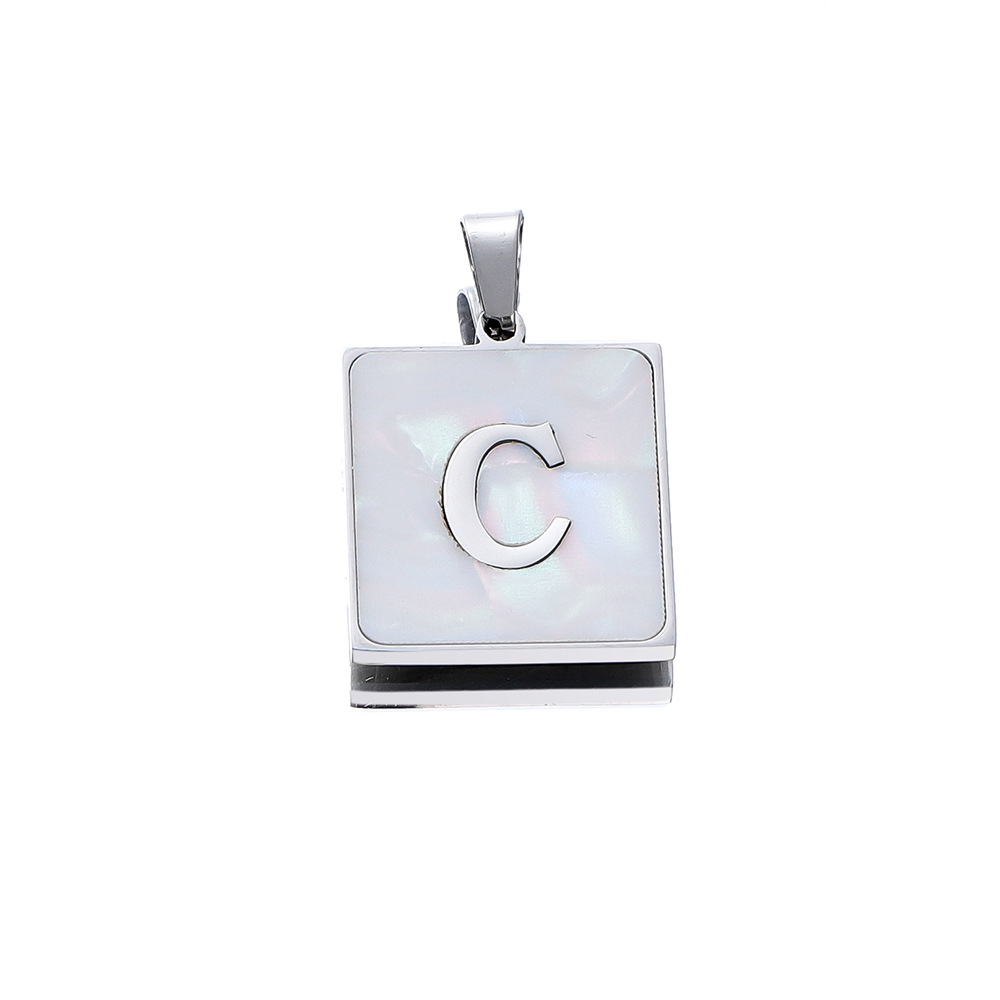 4g Weight Pendant Jewelry Making Type DIY Jewelry Accessories Classification 304 Stainless Steel Material Letter Pattern Plating Design Casual, Sports Style 304 Stainless Steel Letter Pendant 9