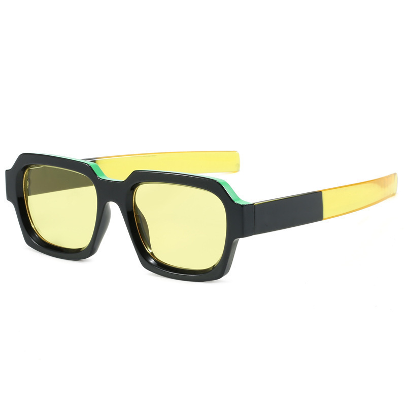 New mosaic color sunglasses women's cross-border Europe and the United States straight leg sunglasses personalized candy color sunglasses women s23248 New mosaic color sunglasses women's cross-border Europe and the United States straight leg sunglasses personalized candy color sunglasses women s23248