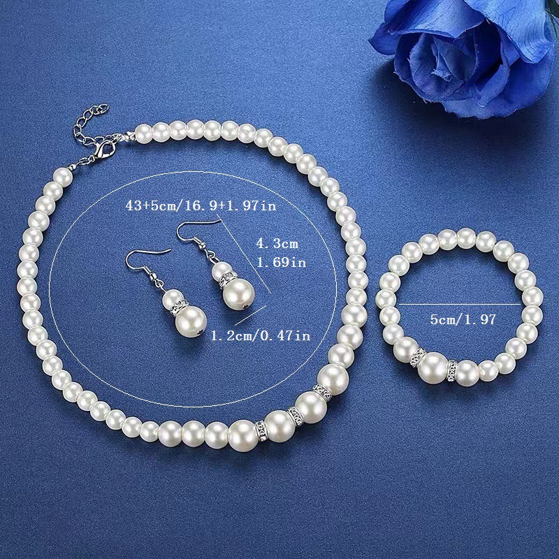 Collar de perlas en vivo aguas abajo, collar de clavícula, regalo para mamá, joyas retro cheongsam, juegos de joyas de verano para mujeres image 5