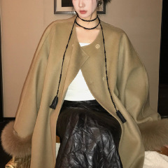 新中国風国風復古サイズ黒珠超長型フリンジネックレス重ね着多層首鎖小衆毛衣鎖女