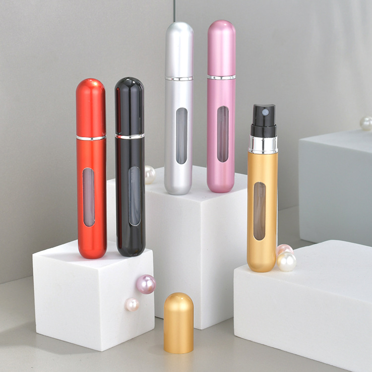 8ml便携式底部充装香水分装瓶新款按压喷雾底部直充空瓶