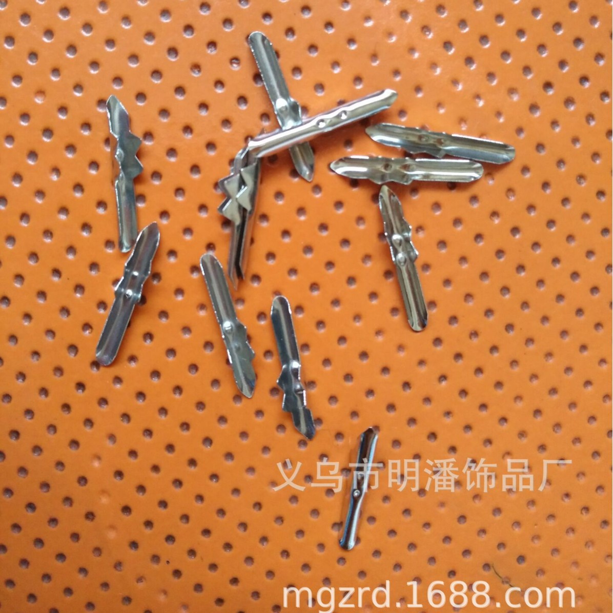 厂家供应不锈钢小线扣小尖扣 15MM长包2MM粗半包头两头尖扣工字扣
