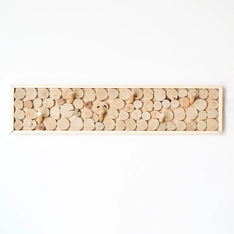 居慢生活 Handmade Household solid wood Nordic Hook Living Room Porch Hat Hook Hook Wall Hanging Door Hook Hook Creative