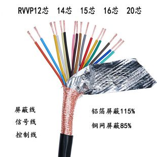 RVVP shielded wire signal line 12 core 14 core 15 core 16 core 20 core * 0.2 0.3 0.5 0.75
