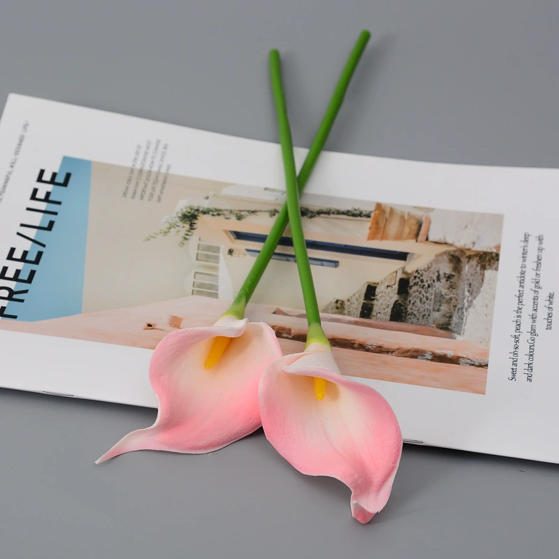 Realistic polyurethane small calla lilies, home decor, wholesale