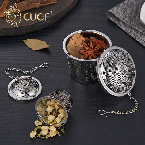 Chu Guifei 304 stainless steel seasoning ball household Weibao marinade seasoning ball slag separator stew meat filter tea bag