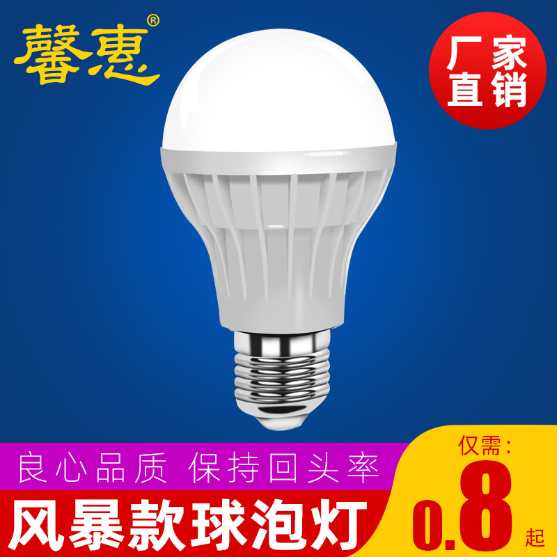 led灯泡 塑料球泡节能灯  家居照明 替换光源 厂家直销  量大优惠