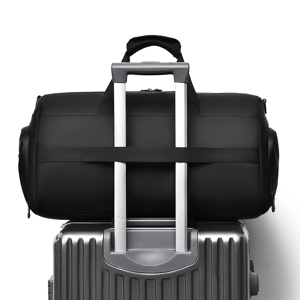 Nuevo paquete de viaje transfronterizo para hombres de alto nivel sensación de bolso de mano versátil a prueba de salpicaduras separación seca y húmeda bolsa de fitness