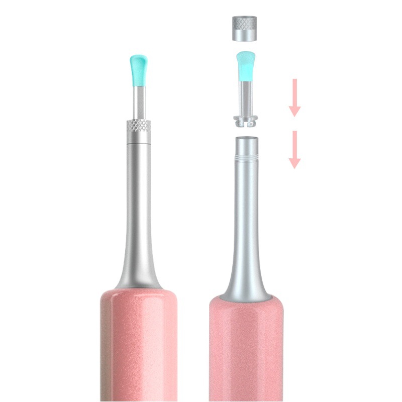 Venta al por mayor inteligente visual recoger oreja varilla oreja cuchara accesorios silicona oreja cuchara bebird original PC transparente oreja cuchara Accesorios