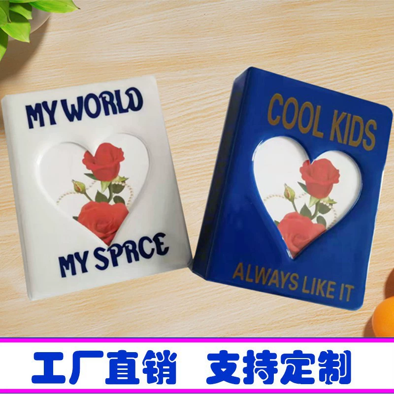 3inch прозрачный альбом для коллекции игровых карт с отрывными листами, открытка, поздравительная открытка, мини-альбом для хранения ювелирных карточек, индивидуальный альбом