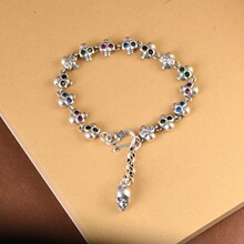 ��¹�� S925���������ɸ������ʯ����С���䵭������ͷ�����ֻ�