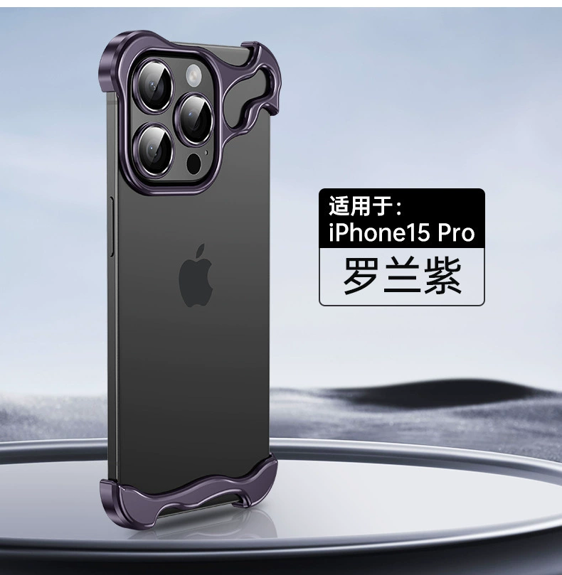 Металлический чехол для телефона (совместим с iPhone 12–16), в комплекте защита линз, тонкий алюминий