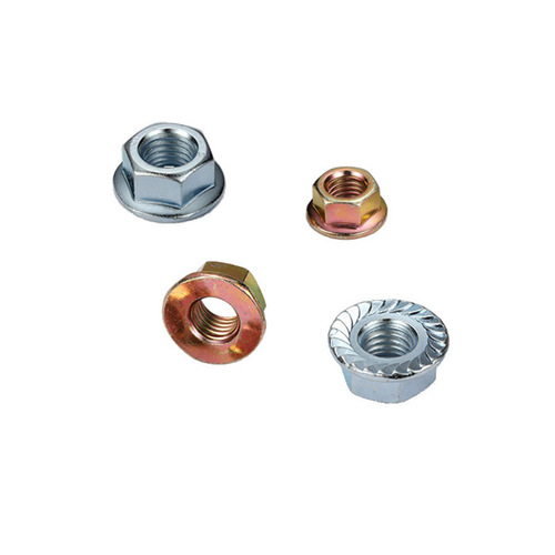 Hexagonal Flange Nut with Standard Serrated Locking Feature and Anti-Slip External Hexagonal Flange Nut