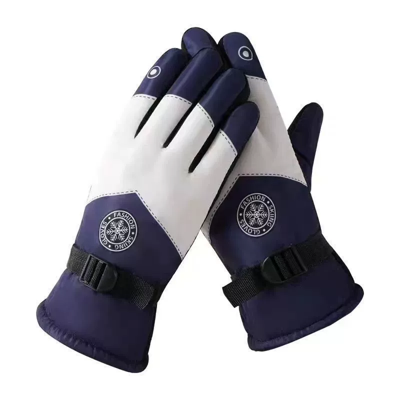 Non-slip keep warm ski professional fleece travel waterproof windproof gloves, increased thickness