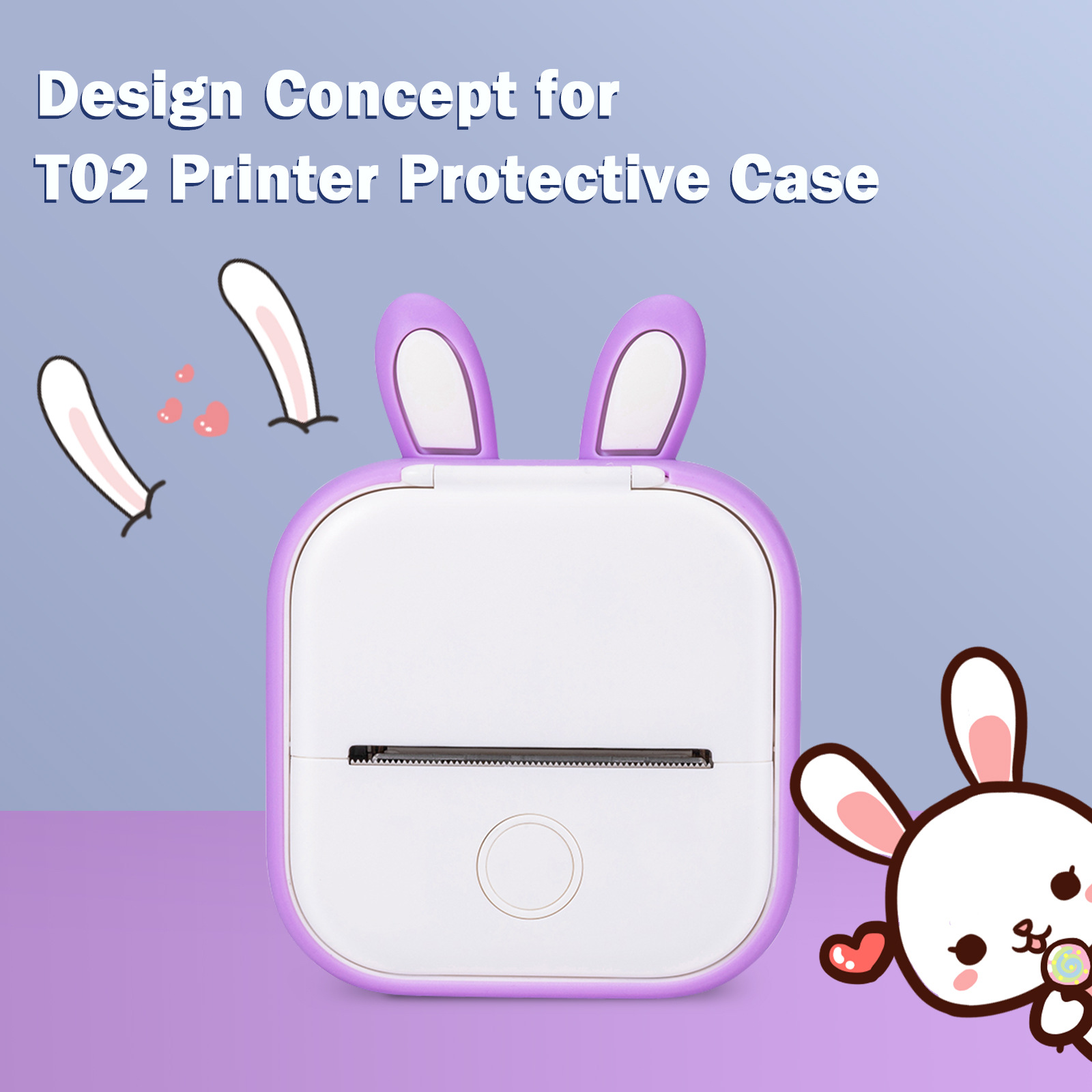 Phomemo T02 funda protectora de silicona de color especial para impresora portátil térmica mini transfronteriza