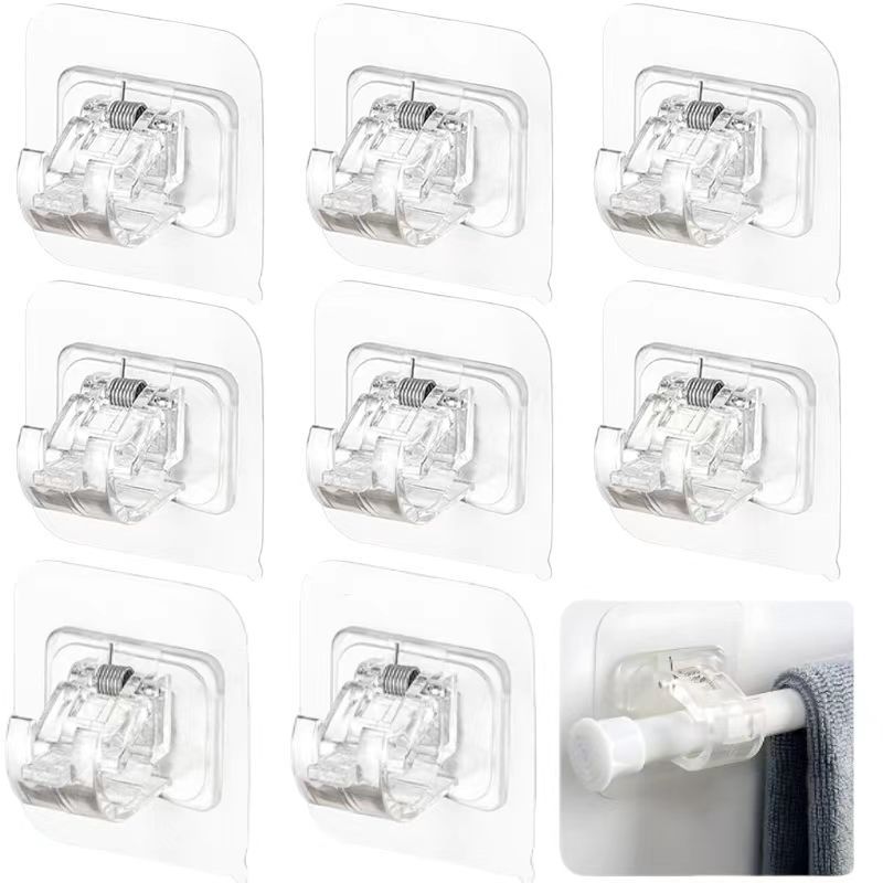 [8 팩] 투명 6*6 커튼 후크