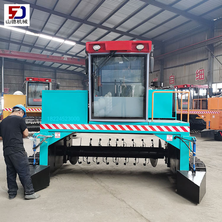 全自动液压履带翻堆机鸡粪2400型行走式翻抛机小型养殖场翻抛设备