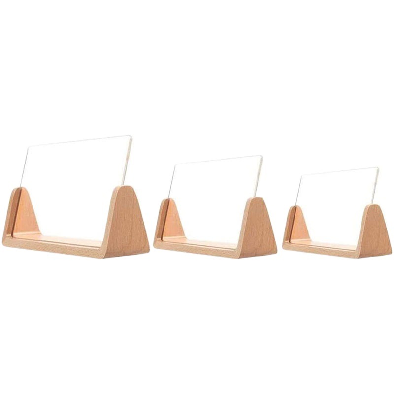 Marco de fotos de haya marco de fotos en forma de U marco de fotos de nogal decoración 5 pulgadas 6 pulgadas 7 pulgadas marco de fotos de acrílico marco de fotos