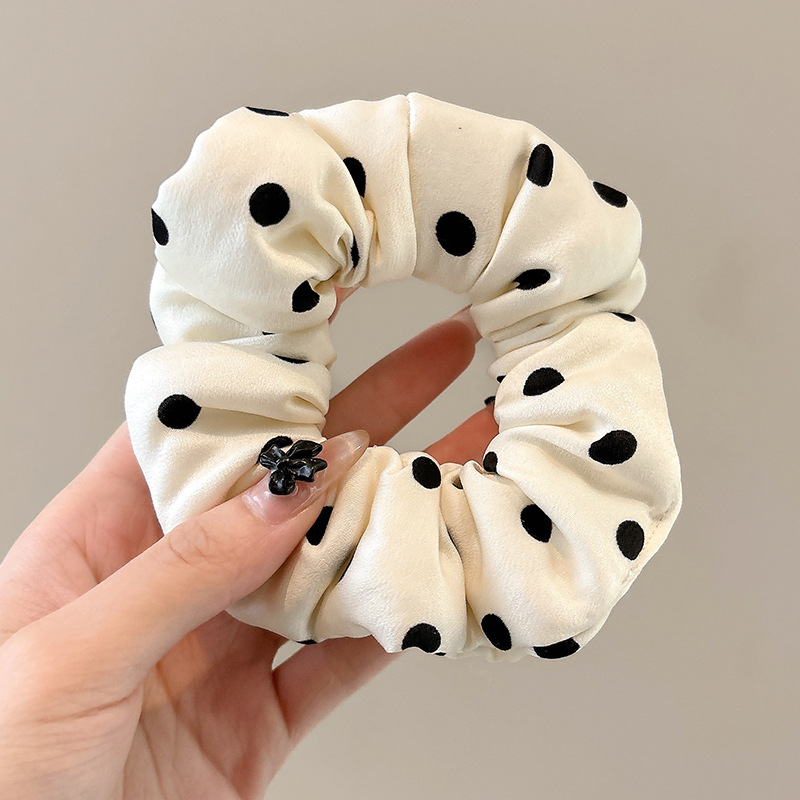 Temperamento floral intestino grueso anillo para el cabello bola femenina cabeza cuerda dulce cola de caballo cuerda para el cabello banda de goma de alta calidad accesorios para el cabello al por mayor