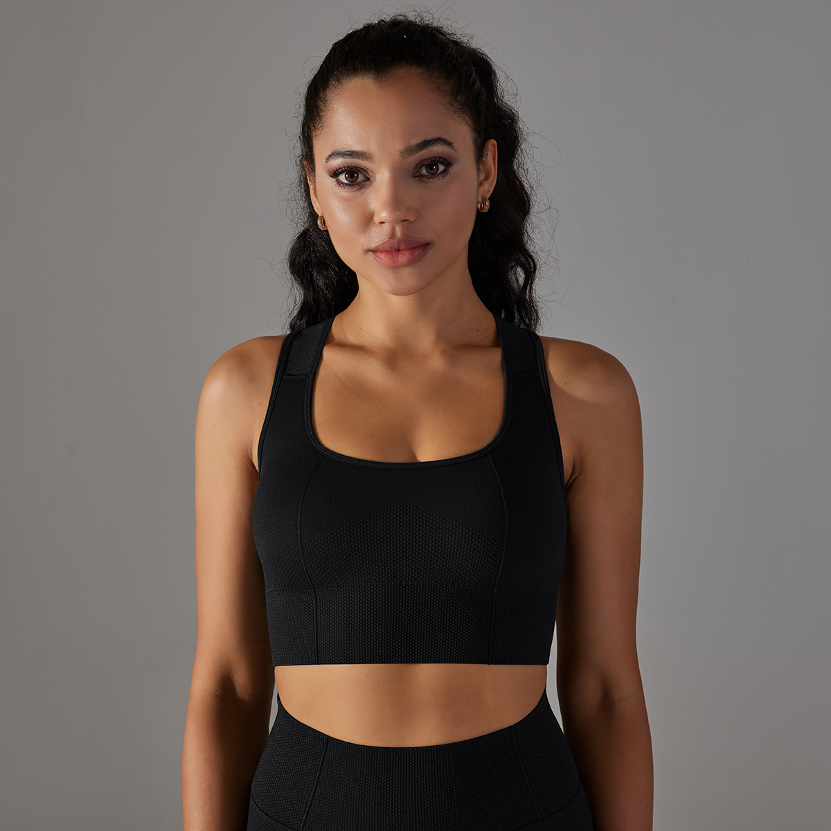 Nueva Seamless punto Cruz espalda transpirable push up yoga chaleco Top deportes running fitness BRA image 8