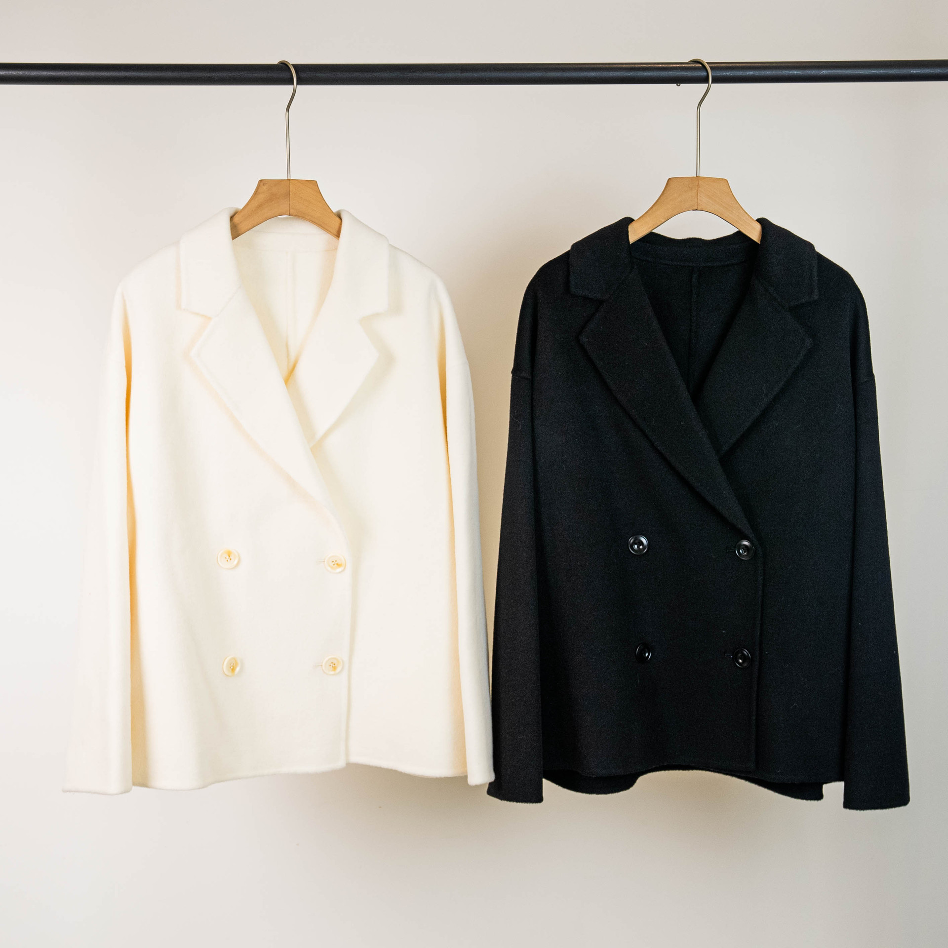 100% High-Quality Loose-Fitting Wool Coat, 26 Styles of Double-Breasted Commuter Coats, Short Wool Coats