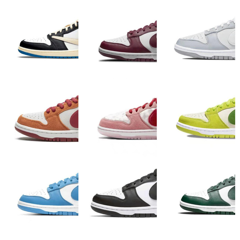 Putian Shoes Pure Original Dunk Casual Shoes Black and White Panda Cherry Pink Navy Blue Big Yo Keyang Shadow Low-top Board