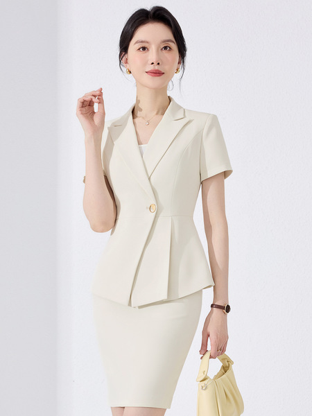 Apricot classic suit